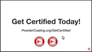 powder coating certification