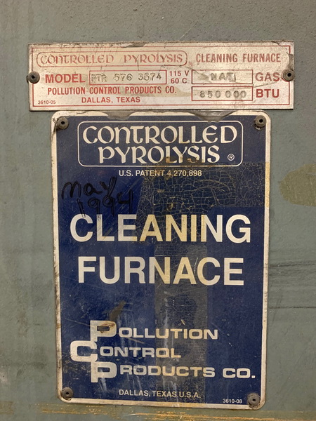 used burn off oven