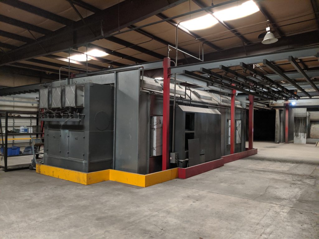 batch powder coating system