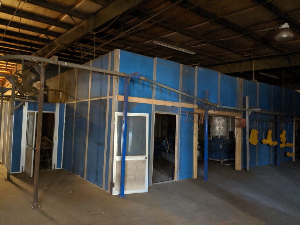 complete used powder coating line