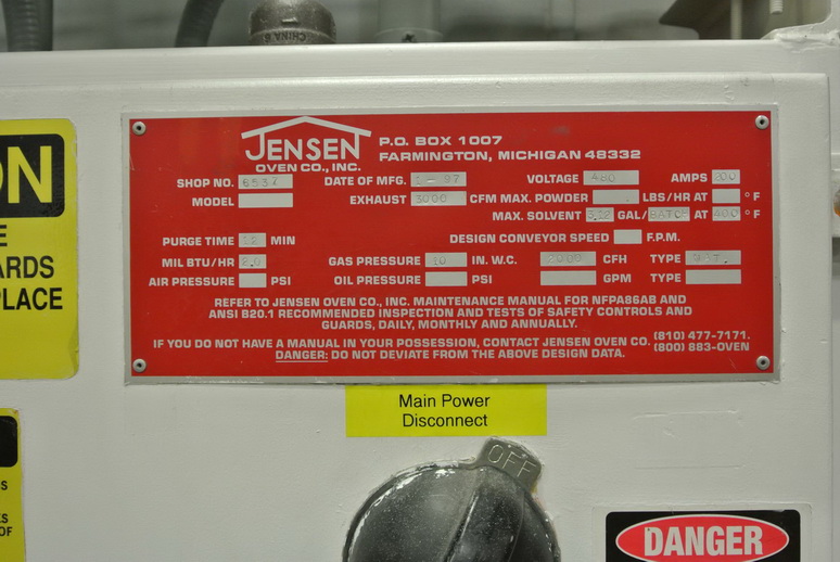used batch oven