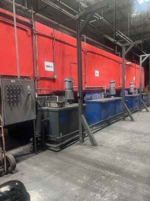 used powder coating line 5 stage washer