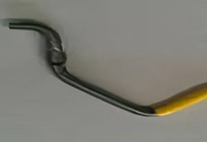 Powder Coated hook stripped with REMOVE 9000 at Room Temperature
